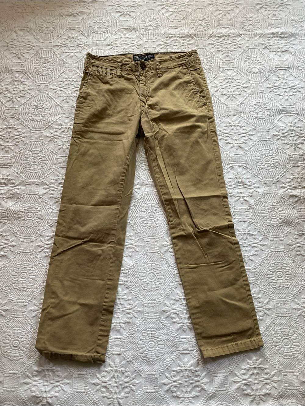 American Eagle Outfitters Men's Chinos in Olive Tan